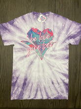 Load image into Gallery viewer, Be Love Give Love Lisa Line Tie Dyed Tee ~ 2 Colors 200CY