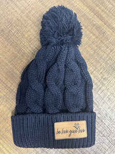 Be Love Give Love Slouch Knit Beanie ~ 7 Colors #141R
