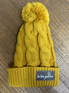 Be Love Give Love Slouch Knit Beanie ~ 7 Colors #141R