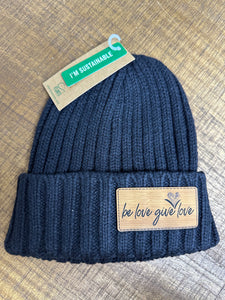 Be Love Give Love Knit Cuff Beanie ~ 8 Colors #SHORE