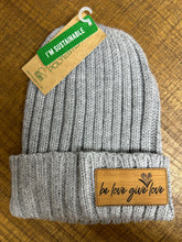 Load image into Gallery viewer, Be Love Give Love Knit Cuff Beanie ~ 8 Colors #SHORE
