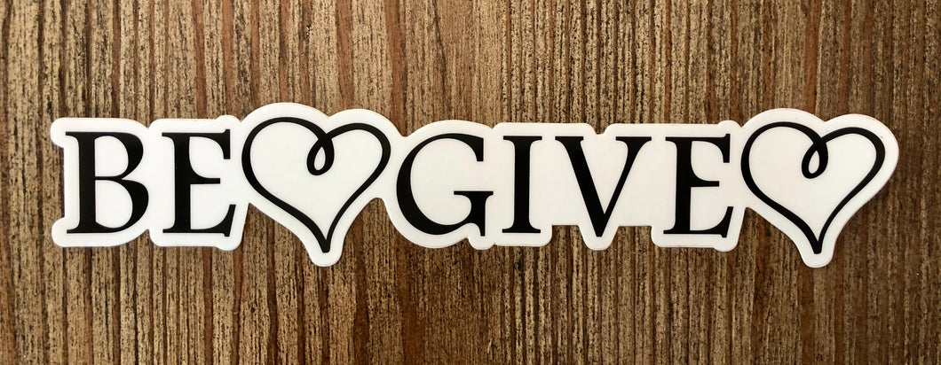 Be Heart Give Heart Bumper Sticker