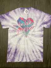 Load image into Gallery viewer, Be Love Give Love Lisa Line Tie Dyed Tee ~ 2 Colors 200CY
